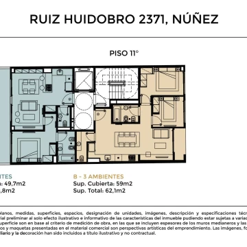 Departamento en  Nuñez - Entrega junio 2028