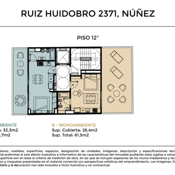 Departamento en  Nuñez - Entrega junio 2028