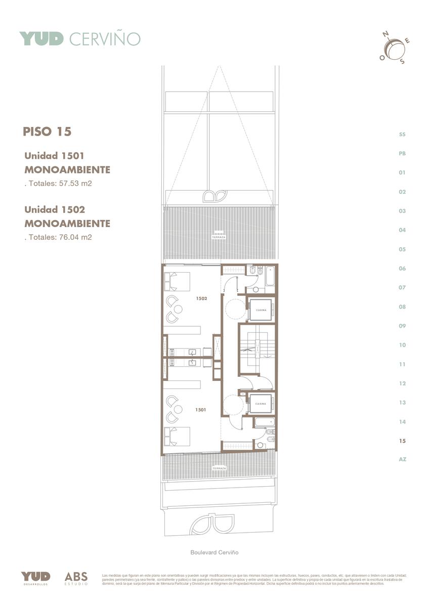 PISO 15