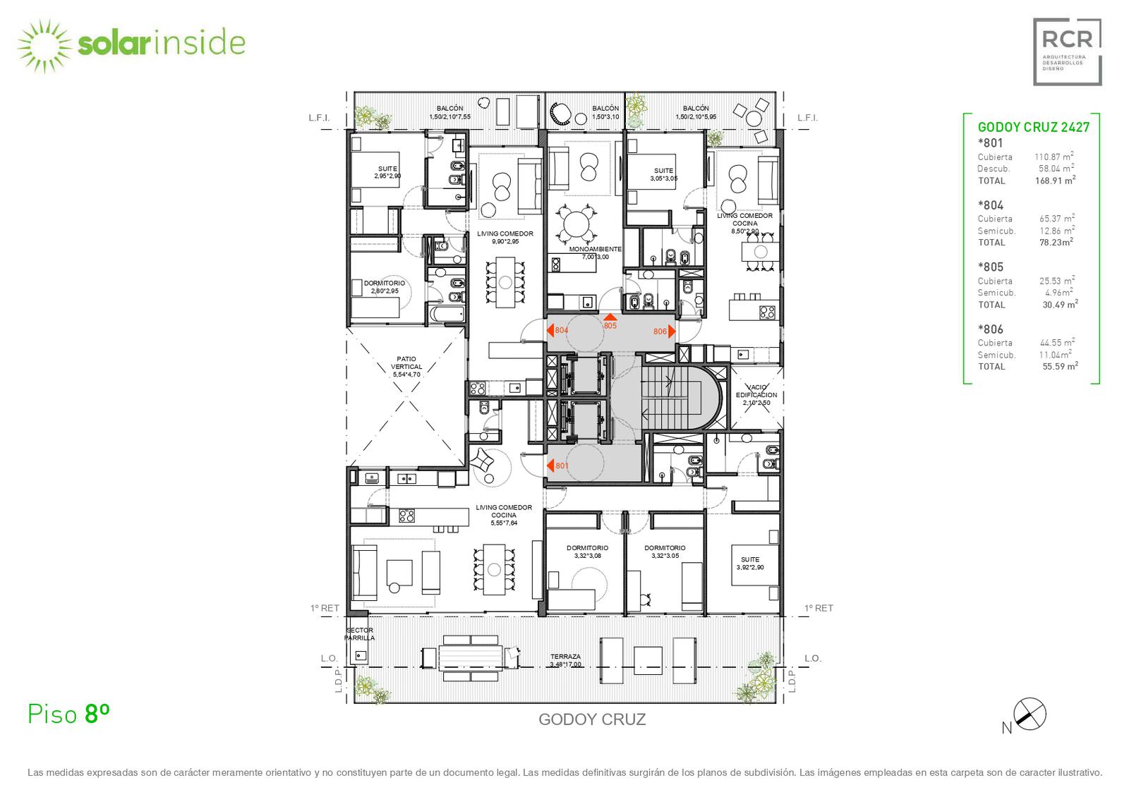 PLANTA PISO 8