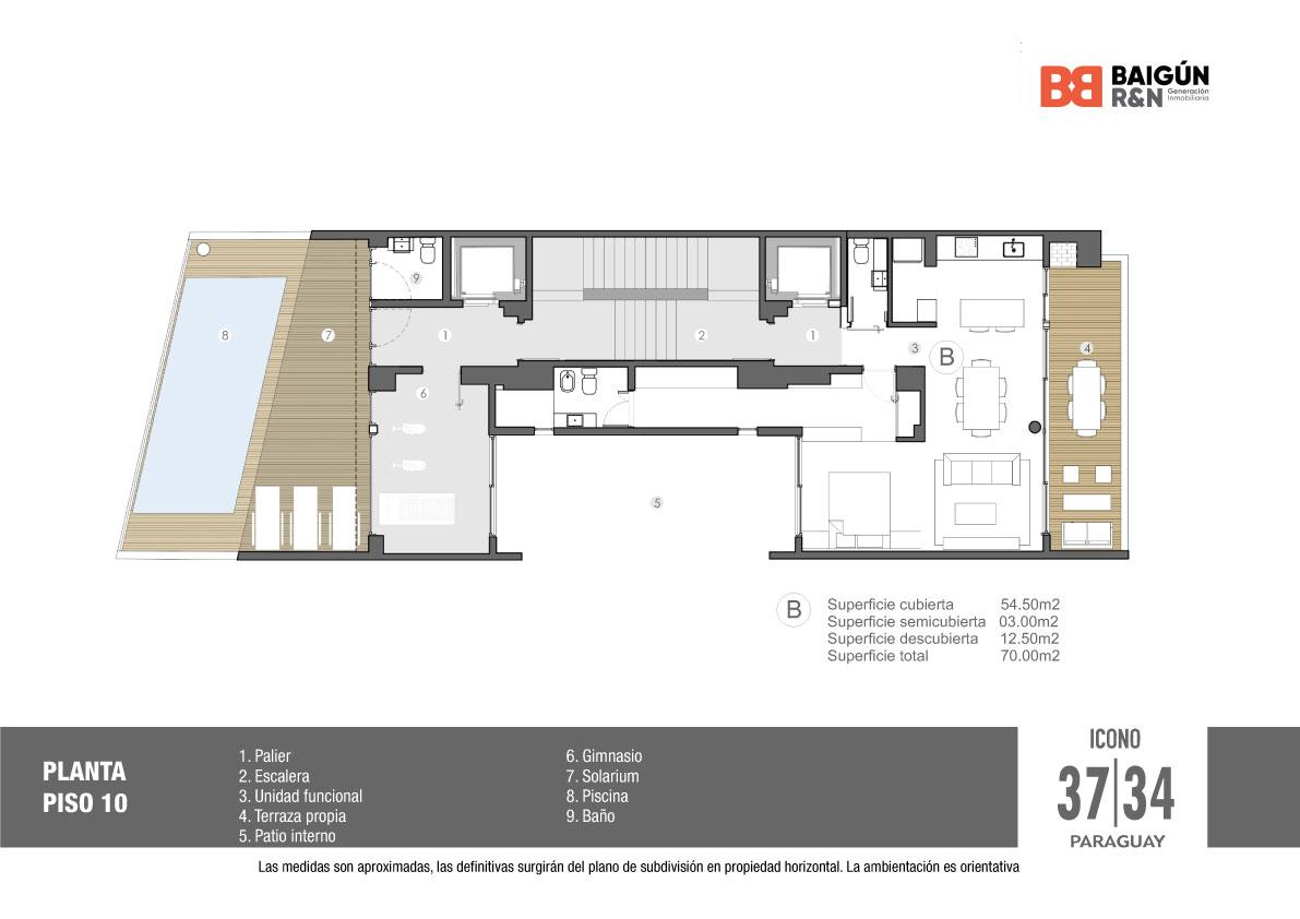 PLANTA PISO 10 - AMENITIES