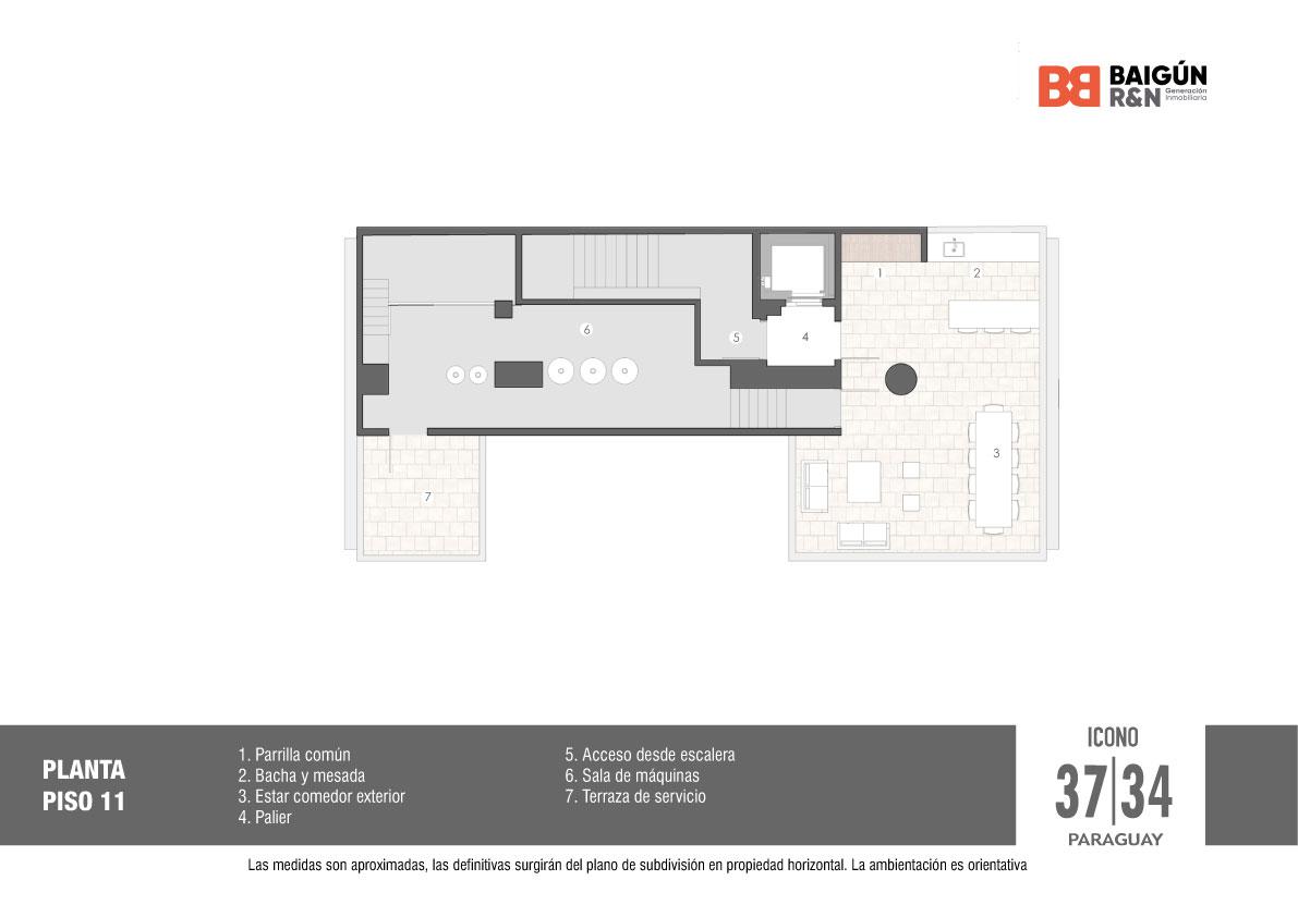 PLANTA PISO 11- AMENITIES