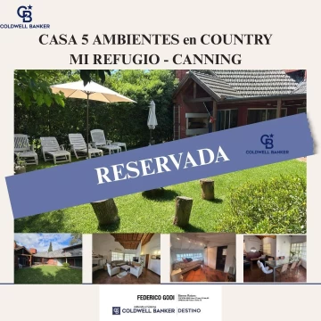 CASA en COUNTRY GOLF " MI REFUGIO" - CANNING.