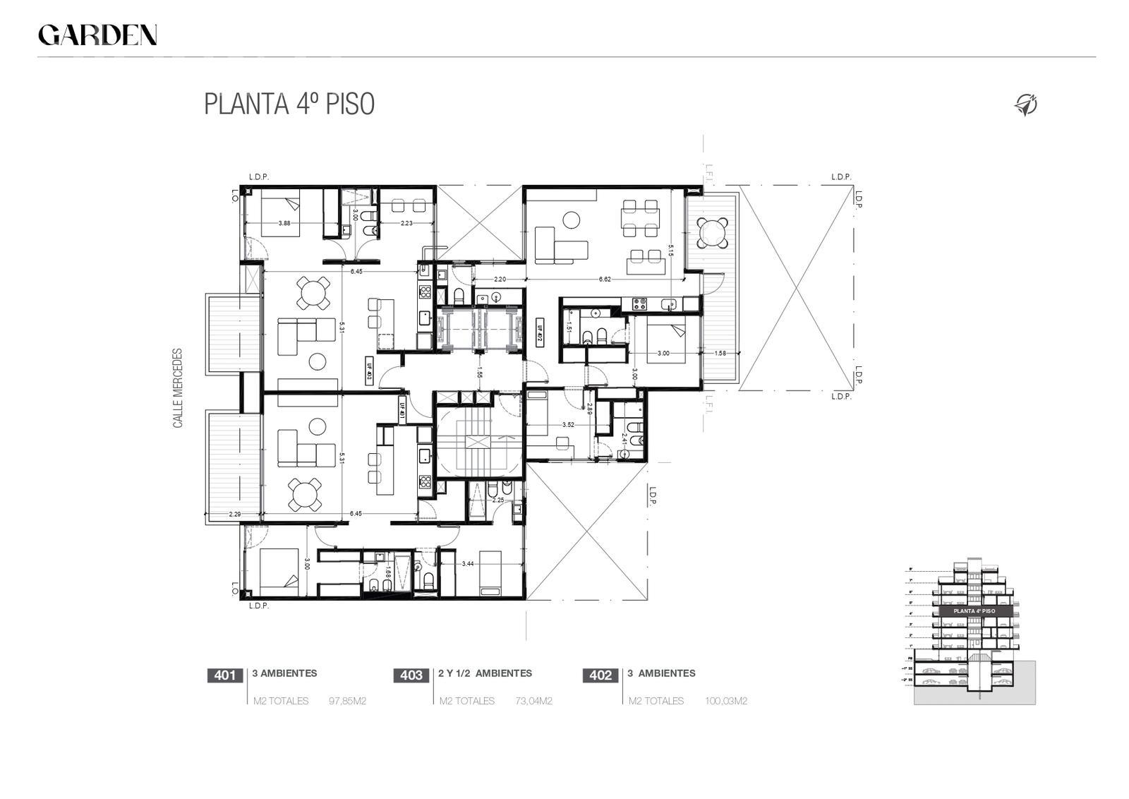 plano planta piso 4