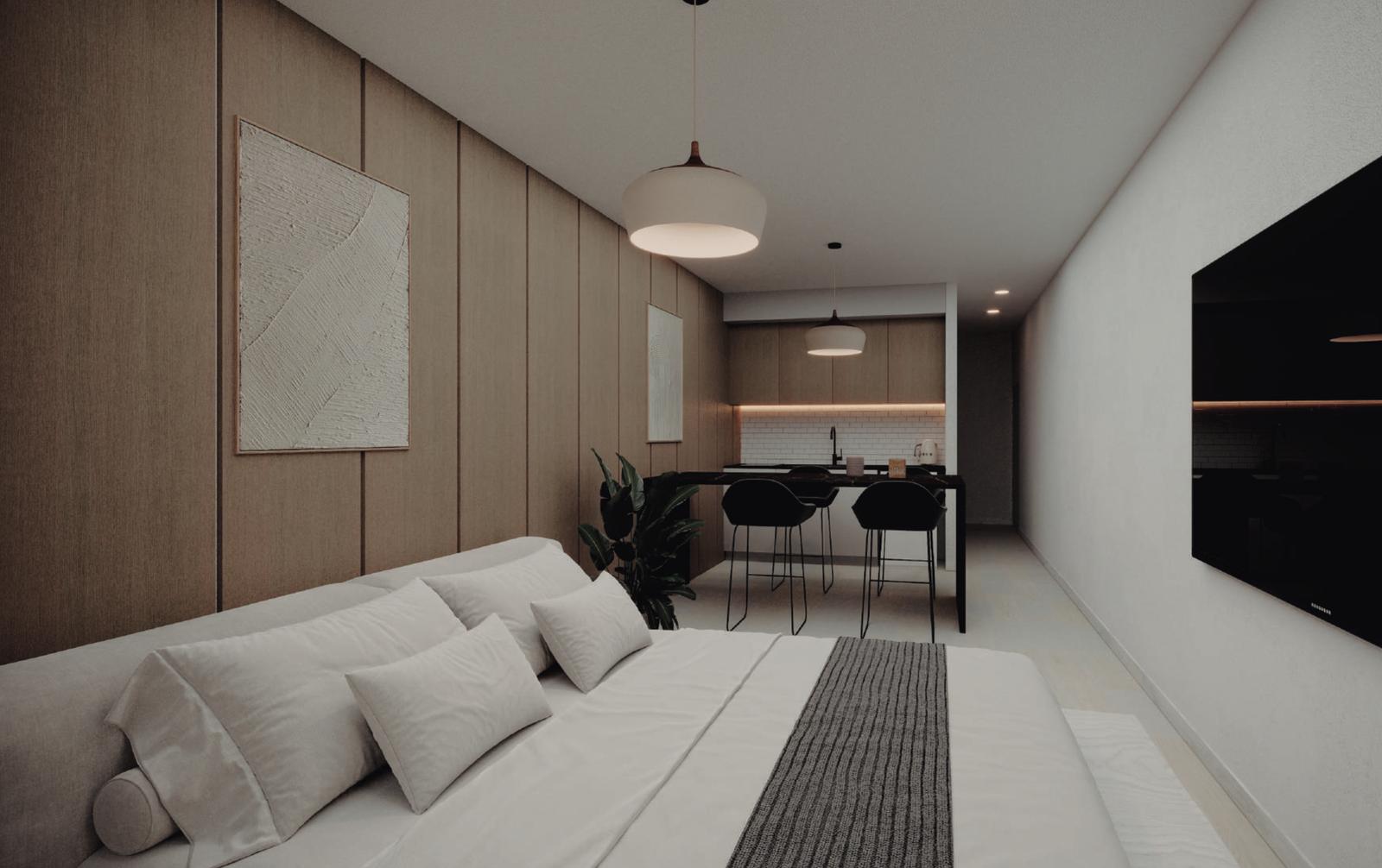 Modelo tipo depto - render