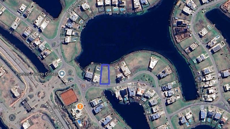 Lote a la laguna en venta en Puertos del Lago - Barrio Costas - Orientacion Norte - 4