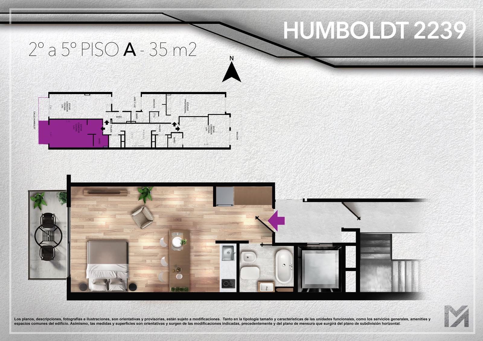 Departamento monoambiente en venta en Palermo - Pozo - Inversion - 5