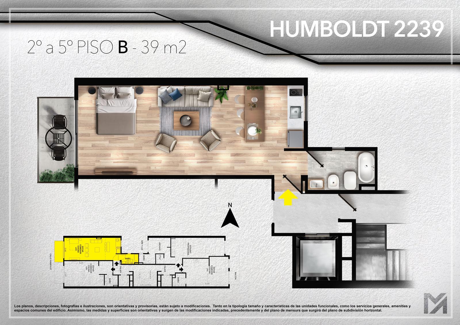 Departamento Monoambiente en venta en Palermo Hollywood - 2