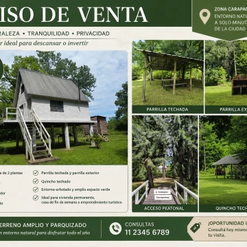 Casa Venta en Rio o Arroyo Carapachay Antú 0