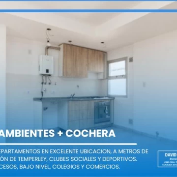 Departamento en Temperley, a estrenar, balcón, sum, parrilla, APTO CREDITO, PERMUTA