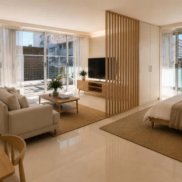 Departamento de un ambiente amplio divisible hasta 3 ambientes con terraza y amenities- Retiro