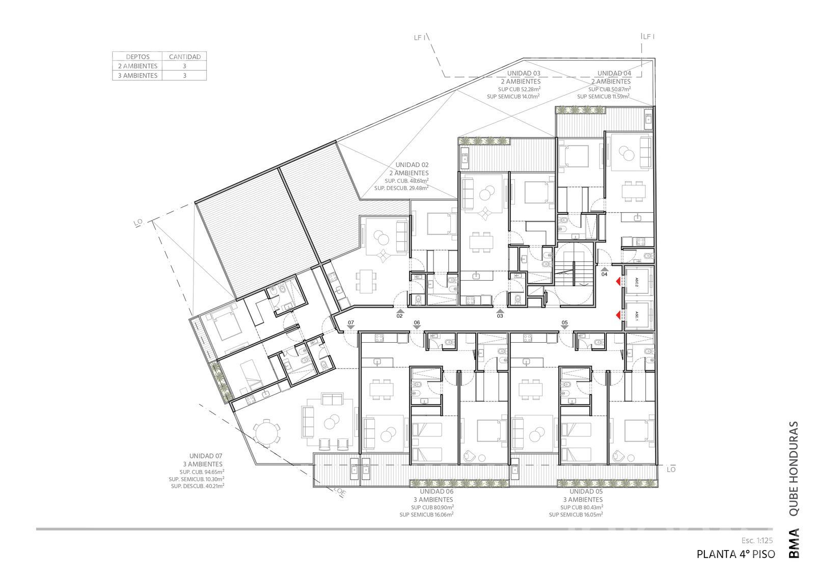 plano planta piso 4