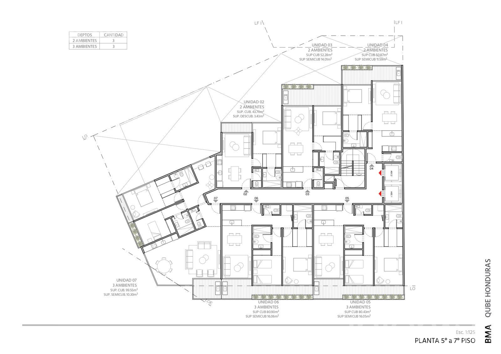 plano planta piso 5