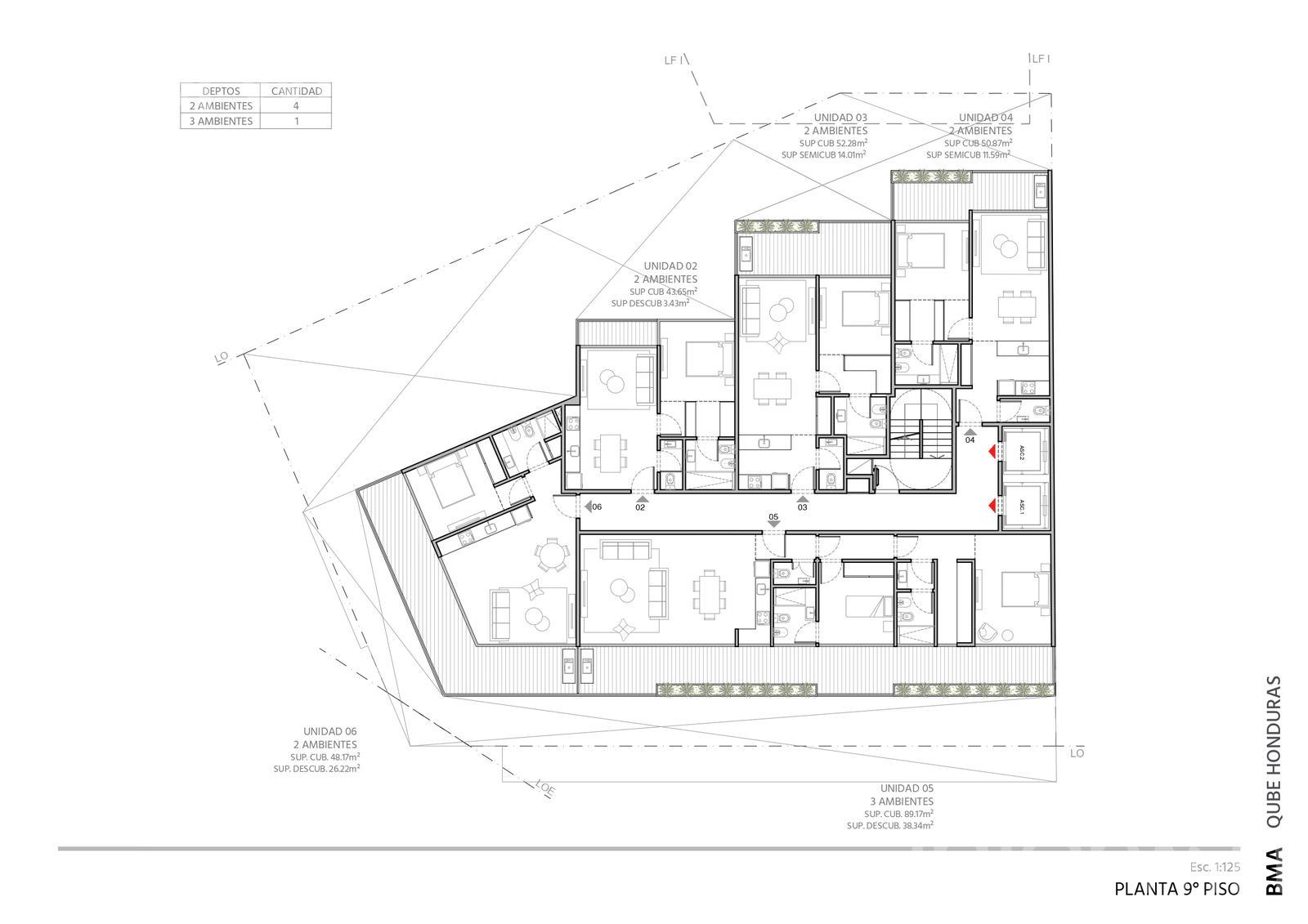 plano planta piso 9