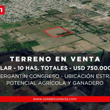 Terreno de 10 hectareas en venta - Pilar