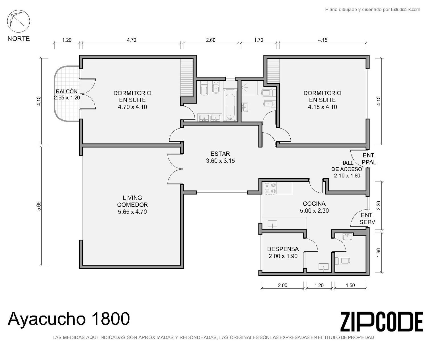 Departamento de 2 dormitorios en Recoleta, foto 2