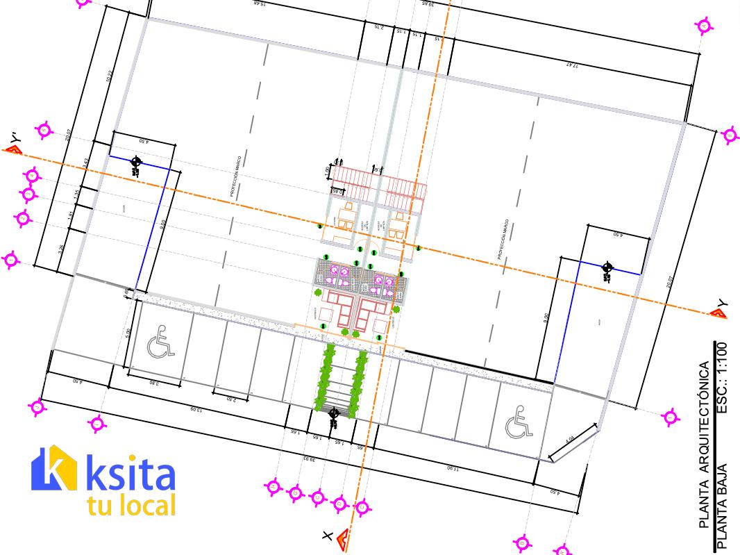 Plano arquitectónico bodega