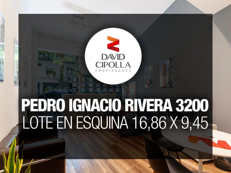 VENTA • COGHLAN • LOTE EN ESQUINA