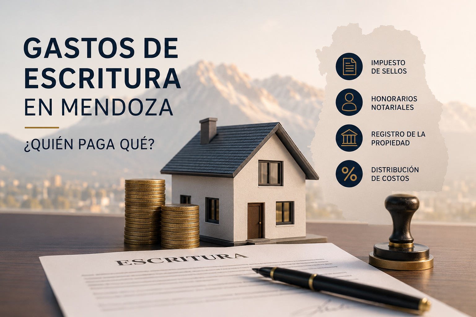 Gastos de Escritura en Mendoza: ¿Quién paga qué?