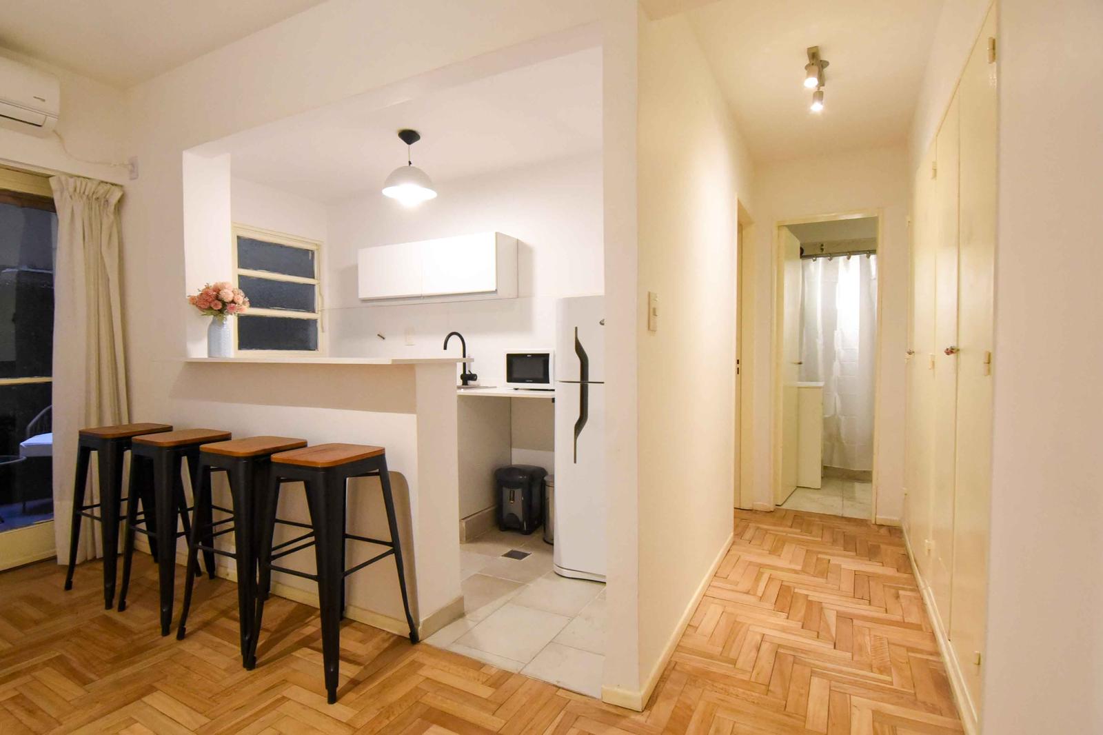 VENTA DEPARTAMENTO DOS AMBIENTES CON PATIO RECOLETA REFACCIONADO A NUEVO - EXCELENTE UBICACION - 4