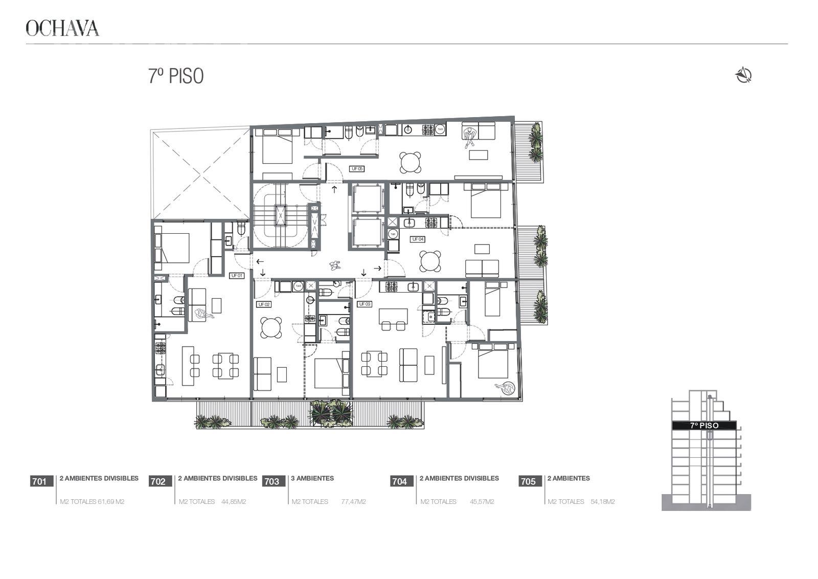 plano planta piso 7