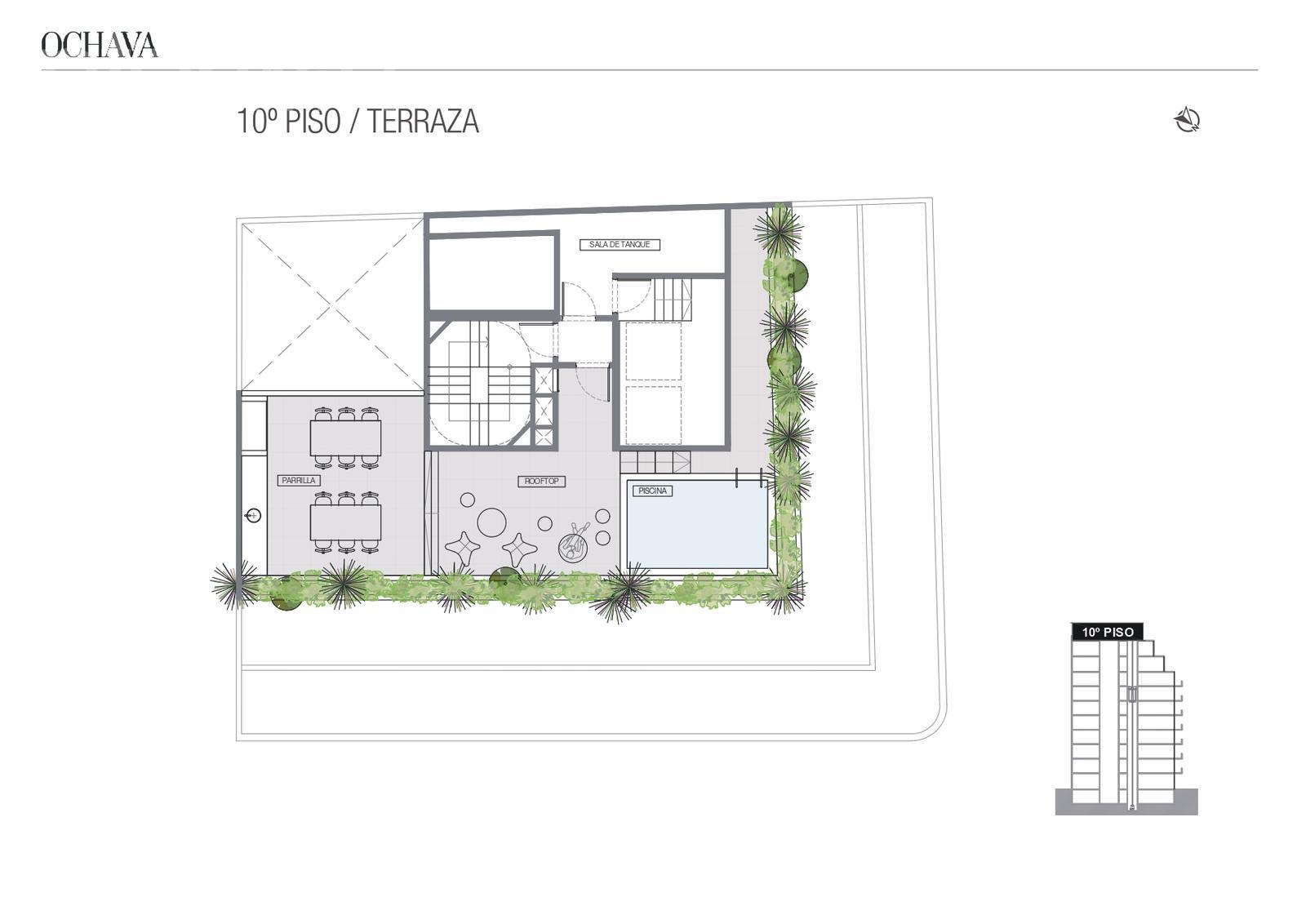 plano planta piso 10