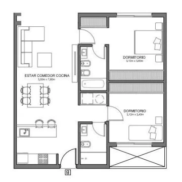 VENTA EN POZO DE 3 AMBIENTES c/COCHERA / EXCELENTE FINANCIAMIENTO PRIVADO / FLORIDA, Bo.PLATENSE