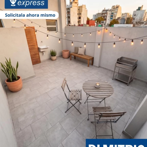 La Boca Monoambiente 31m2 con terraza y renta