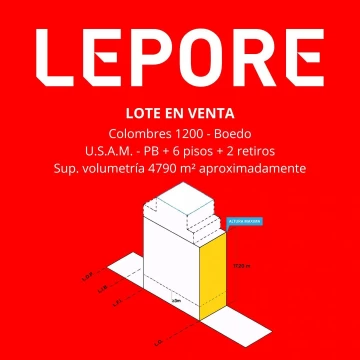 Lote en venta Boedo 