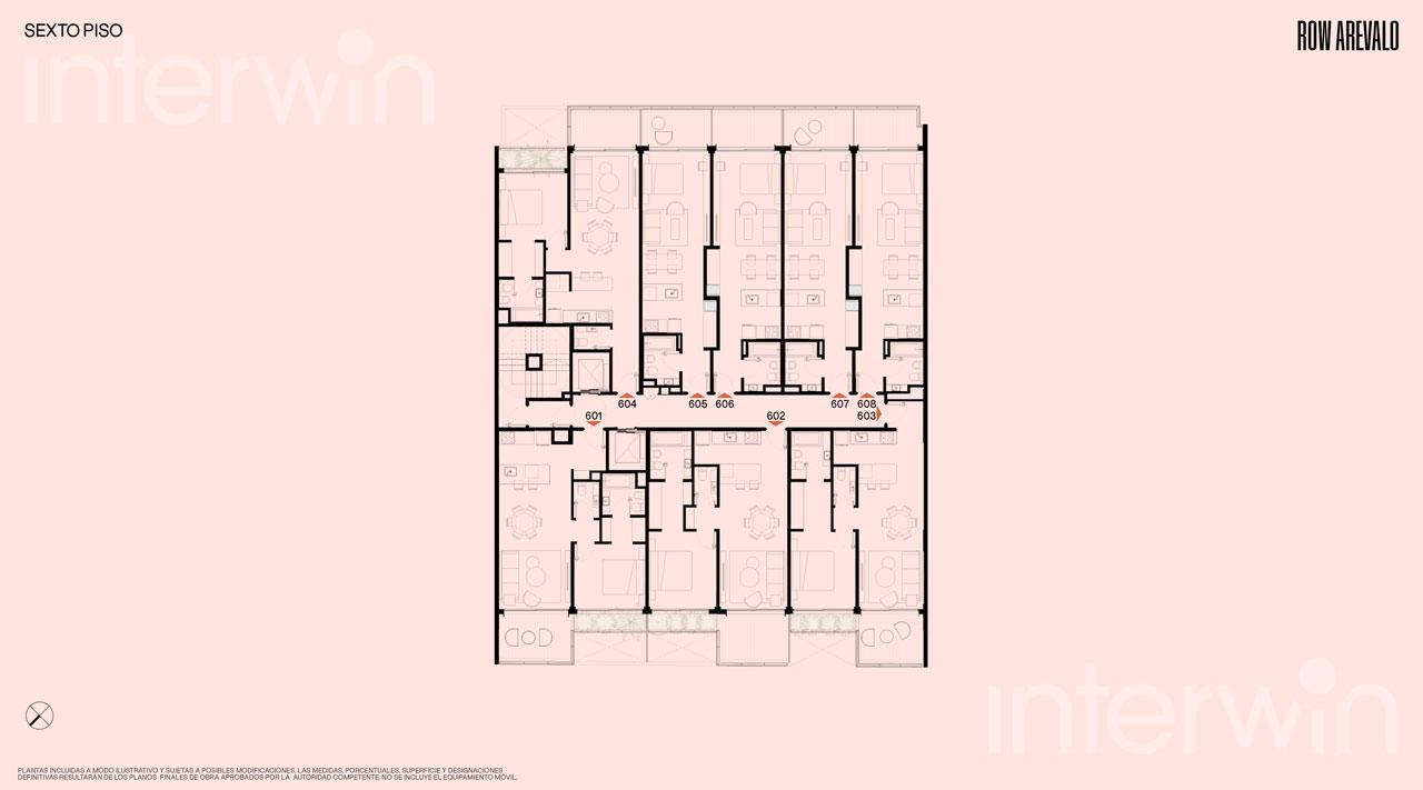 plano planta piso 6
