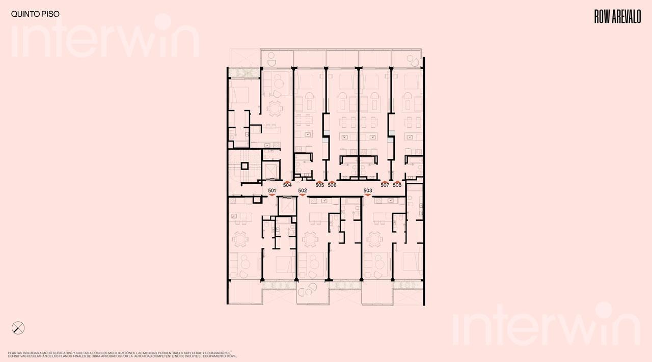 plano planta piso 5