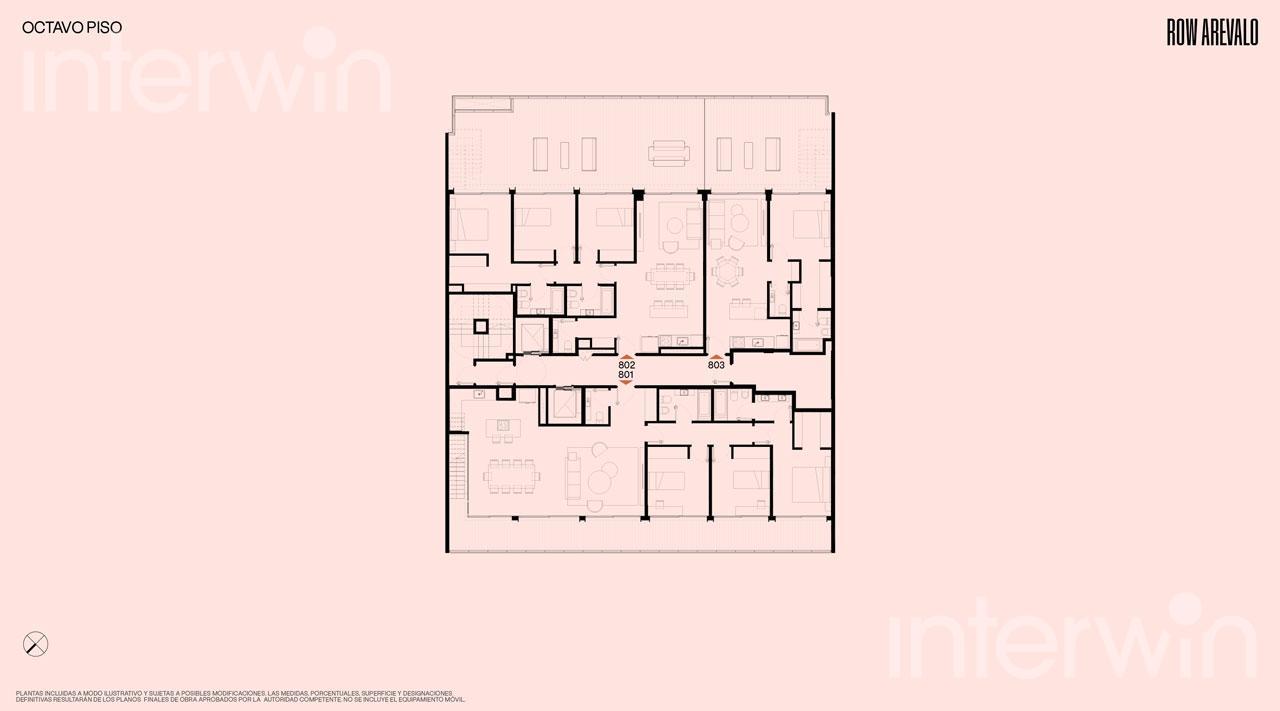 plano planta piso 8