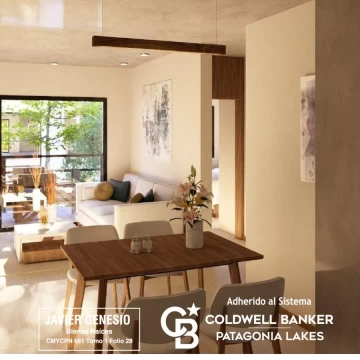 VENTA Departamento Monoambiente 42,72m2 UF 79  en pozo, Paseo Retamas, El Cruce, Villa la Angostura