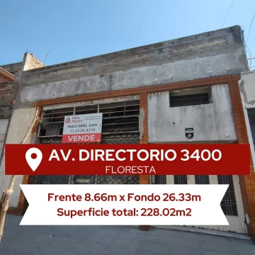 Venta - Terreno: Planta baja   9 Pisos - Más de 1.200m² vendibles- Floresta