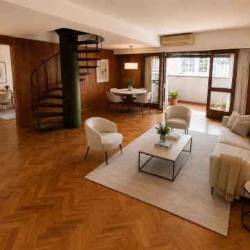 VENTA DUPLEX 4 AMBIENTES EN ALMAGRO DOS BALCONES Y COCHERA
