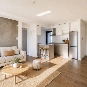 A estrenar Apartamento 2 dormitorios con patio y garage doble al frente