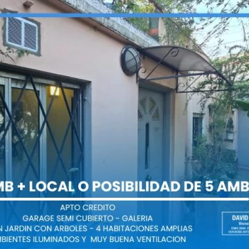 Casa en Moron, casa 5 amb en esquina, galeria, jardin, parque, apto crédito, ambientes luminosos