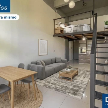 La Boca loft con entrepiso y balcon