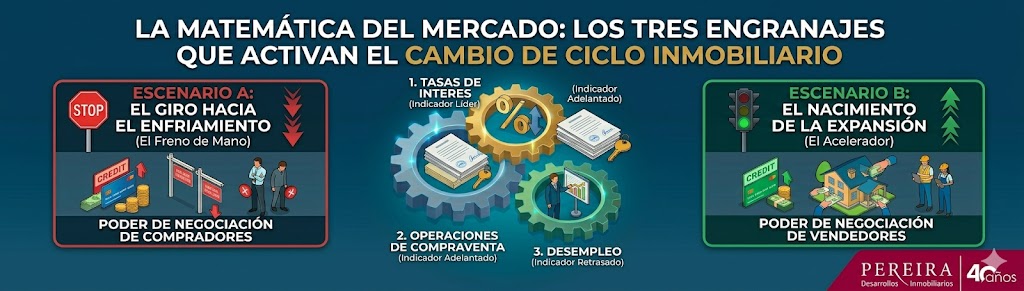 ¿Comprar, vender o esperar? Las tres señales definitivas de un giro en el mercado. Martillero  Gabriel Pereira