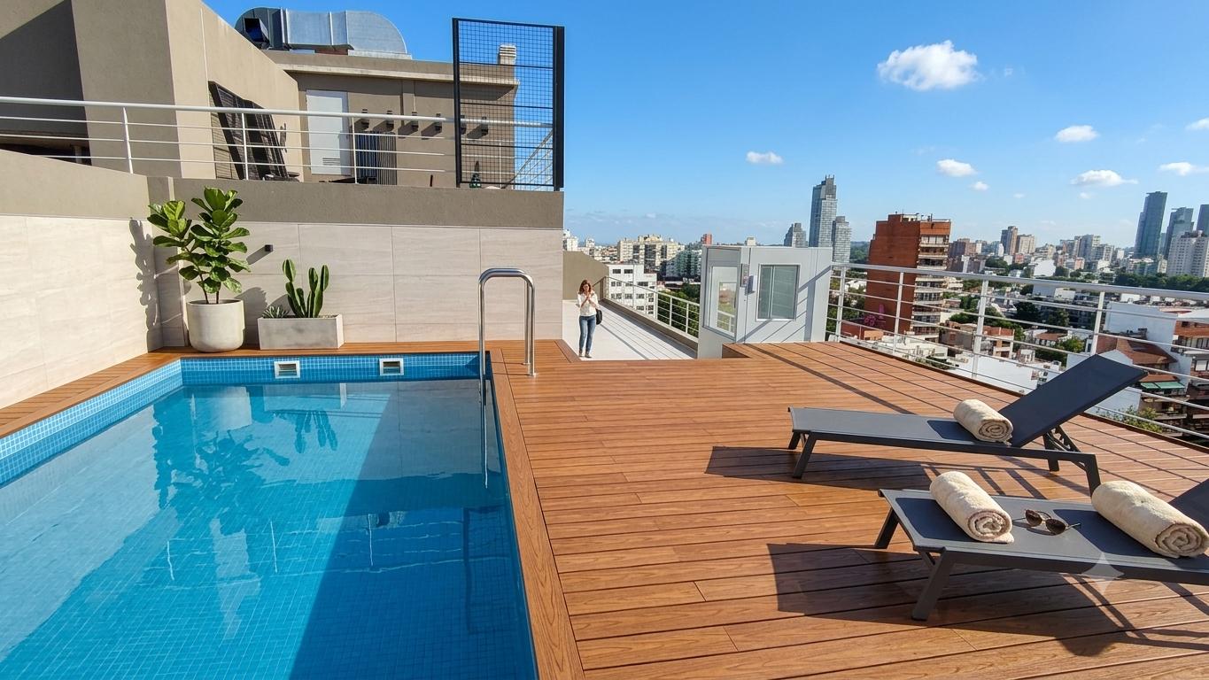 2 ambientes a estrenar con amenities y bajas expensas en Nuñez. Edificio de categoría. - Principal