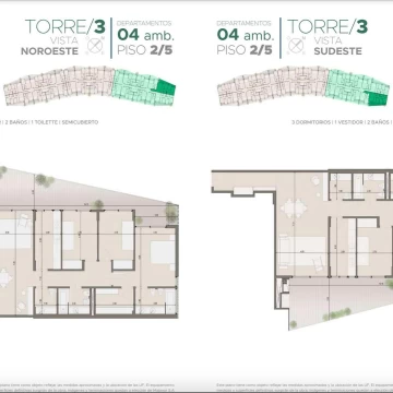 Venta en pozo, 4 ambientes balcón con parrilla, 2 cocheras y baulera,  Torres Zafiro, Nordelta