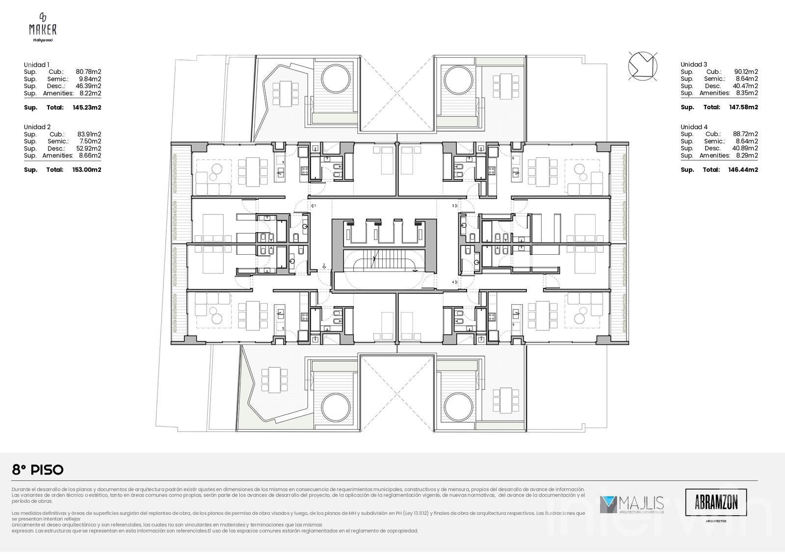 plano planta piso 8