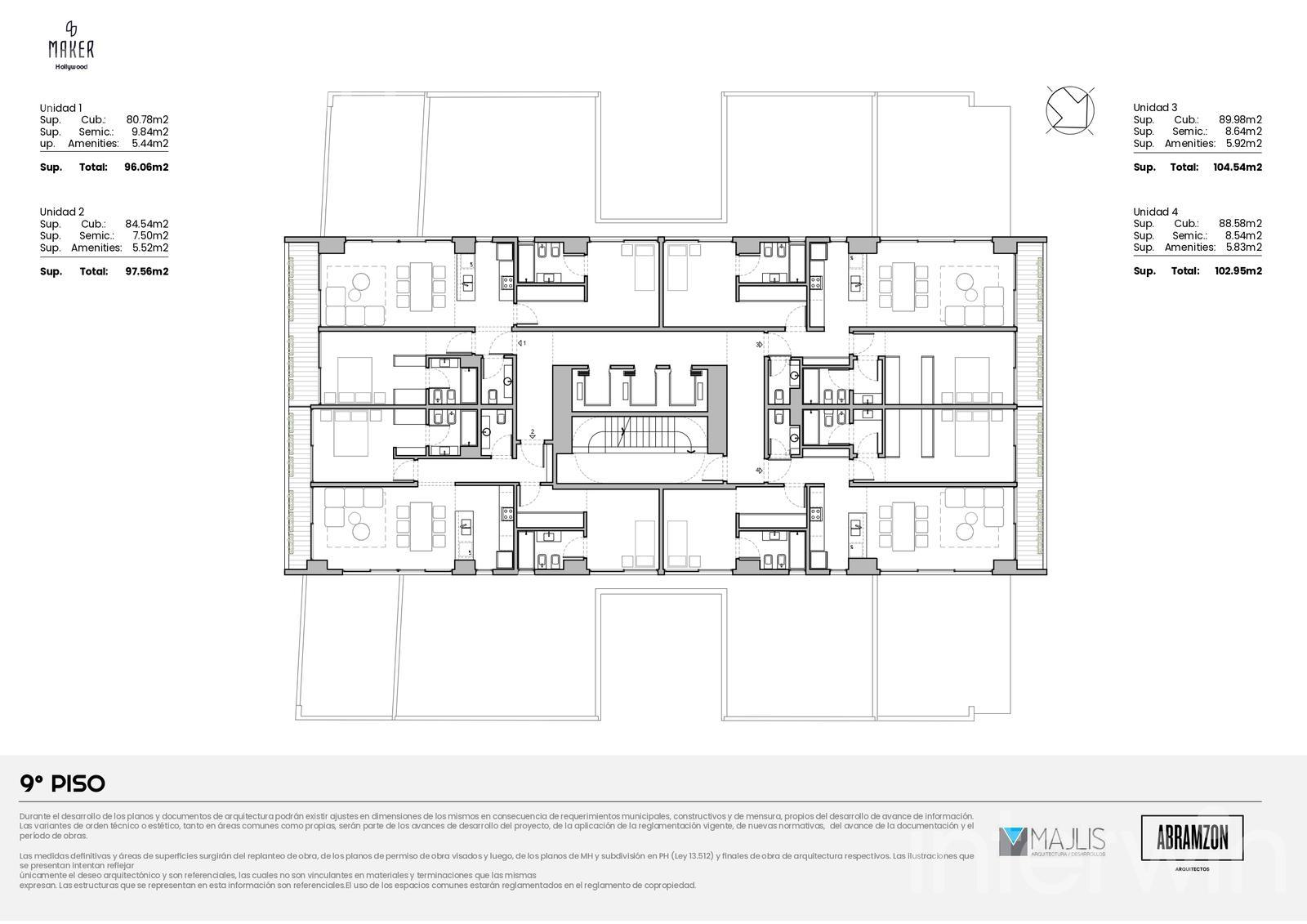 plano planta piso 9