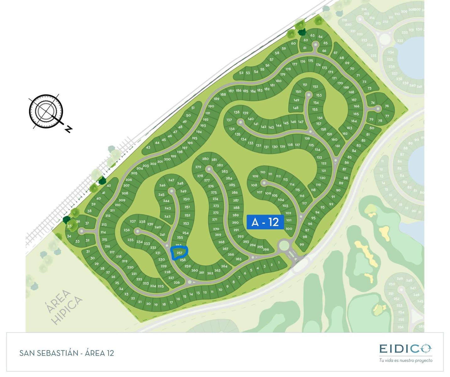 VENTA LOTE INTERNO DE 981 m² CON FRENTE DE 29 m | ÁREA 12 | SAN SEBASTIÁN - 3