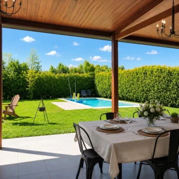 Casa en una planta | 4 dormitorios | Pileta climatizada | Lote de 800 m² | Escriturada