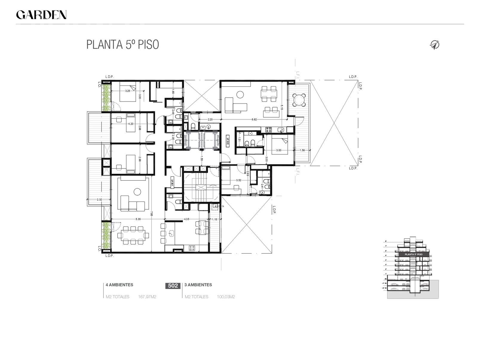 plano planta piso 5