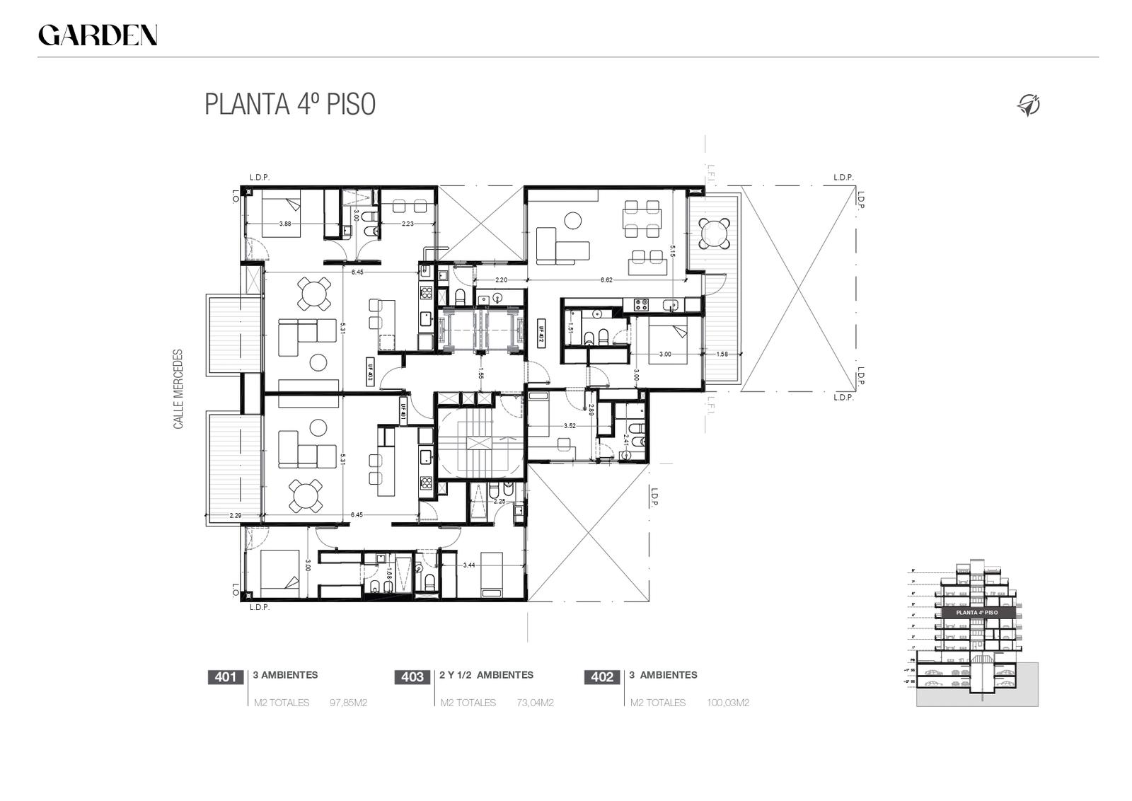 plano planta piso 4