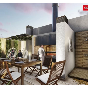 Departamento monoambiente al frente en venta - Belgrano