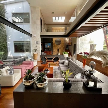Club de Golf los Encinos,Lerma,  moderna casa en renta  4 recamaras