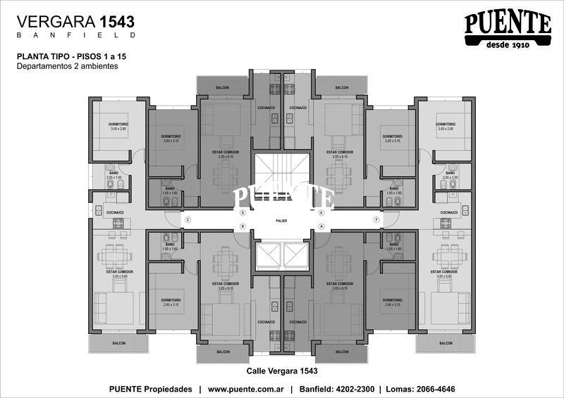 Planta Tipo 1 a 15